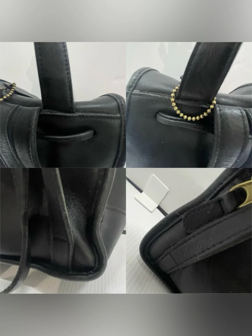 Vintage Coach Daypack #9791 Black Leather Backpack Made in USA Classic Turnlock - Picture 15 of 15